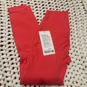 Lululemon Align 25” - size 6 - hot pink - NWT